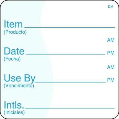 Daymark Shelf Life Label,2 In. H,2 In. W,PK250 112438 Daymark 112438