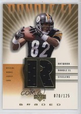 2002 Upper Deck Graded Rookie Game Jerseys Gold 70/125 Antwaan Randle El 3hd