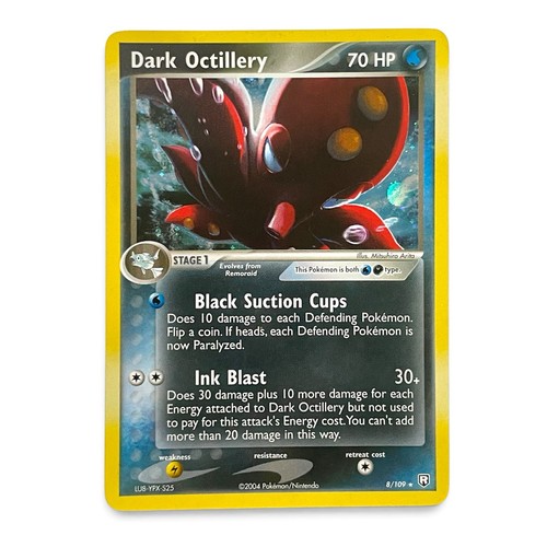 Pokemon Card Dark Octillery 8/109 EX Team Rocket Returns Holo 2004 NM