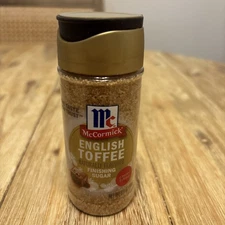McCormick English Toffee Finishing Sugar 3.81oz Limited Edition 1 Bottle Sealed!