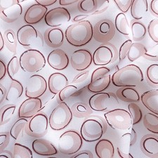 55''Wide By Yard Polka Geometric Fabric Rayon Viscose Dress Robe Sewing Material