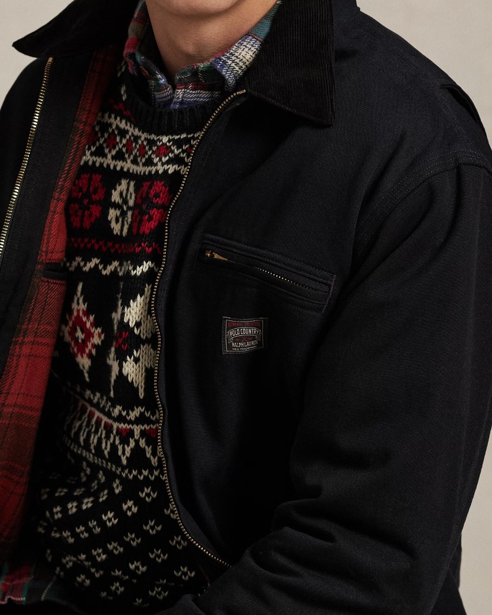 Polo Ralph Lauren フランネルラインドフィールドコート【XL】 Polo Ralph Lauren Country Corduroy Collar Plaid Flannel Lining