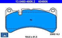 Ate 13.0460-4806.2 Bremsbelagsatz FüR Scheibenbremse Bremsbelagsatz