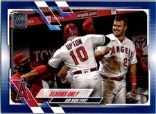 2021 Topps #166 Elbows Only Royal Blue