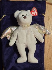Ty Beanie Baby Halo II Angel Bear With Brown Nose And Me  Tag Error