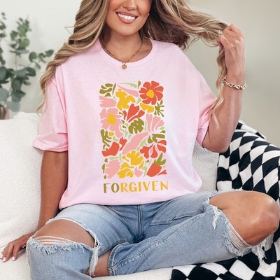 Vergeben Damen Ring-Spun T-Shirt Glaube Christentum Geburtstag Geschenk für Sie