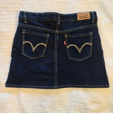 Vintage Levi's Mini Skirt Girls Sz 12 Levi's Icon Skirt T46 