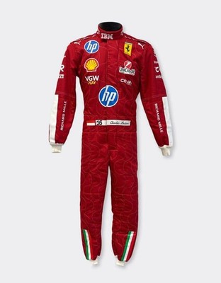 Custom Handmade Lvl 2 Approved Special 2025 Ferrari F1 Race Suit Lewis Hamilton