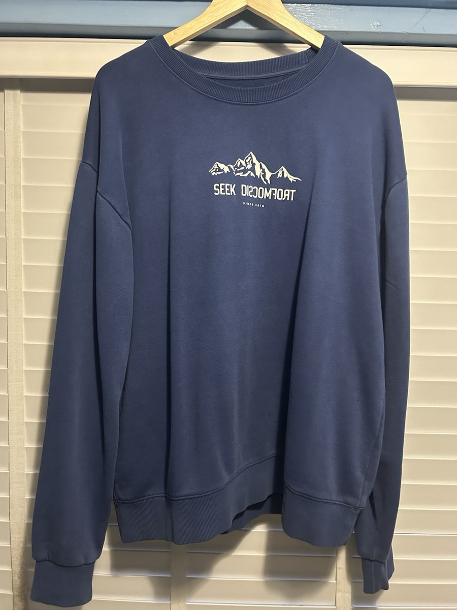 Seek Discomfort Sweatshirt Blue XL