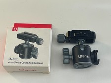 Ulanzi U-80L Side Cold Shoe Mount Ball Head wit Arca-Type Quick Release ballhead