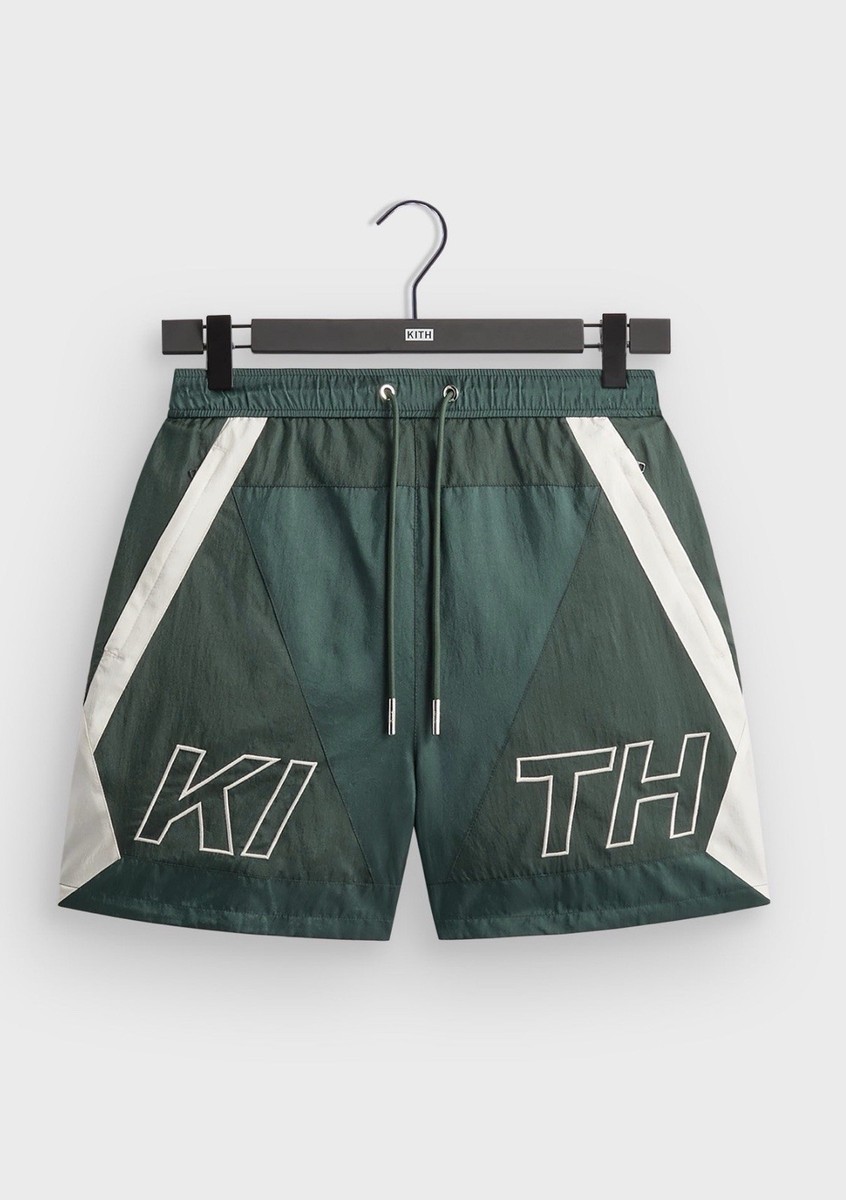 KITH Washed Nylon Turbo Shorts Chronicle Green Size Medium SS26 | eBay