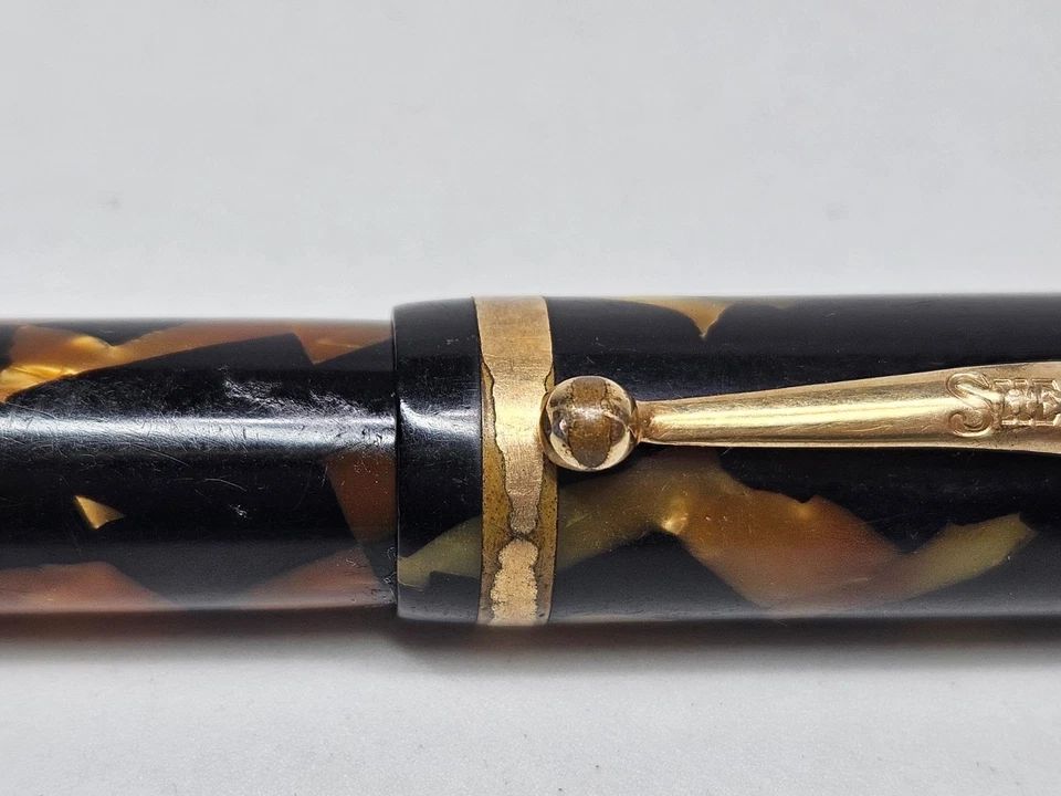 Antique W.A. SHEAFFER Lifetime Fountain Pen-Balance White Dot Black & Pearl - Image 4 of 4