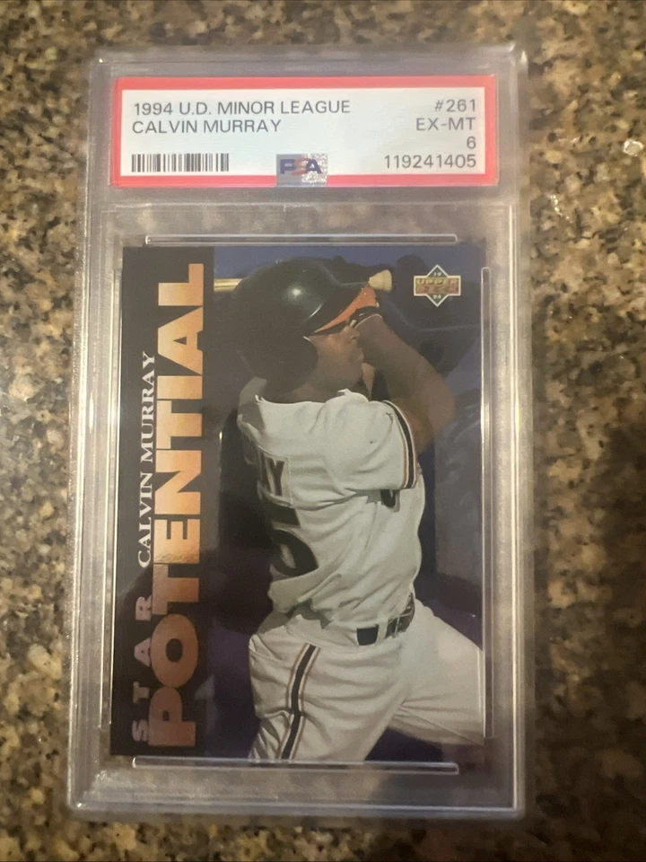 1994 Upper Deck Minor League Tim Clark & Calvin Murray PSA 7 - Image 4 of 4