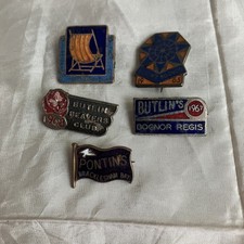 Pontins Holiday Camp Badge Bracklesham Bay Pass Souvenir Camper 1960s &  butlins