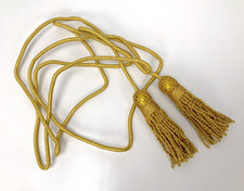 Gold Metallic Bugle, Flag, or Bagpipe Cord