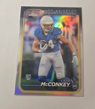 2024 Topps Chrome - Rookies Ladd McConkey Rookie #212 Refractor (RC) Clean