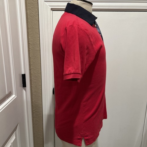 Camisa Polo Paul & Shark Yachting Para Hombre 100% Algodón Roja Hecha en Italia Mediana - Imagen 9 de 13