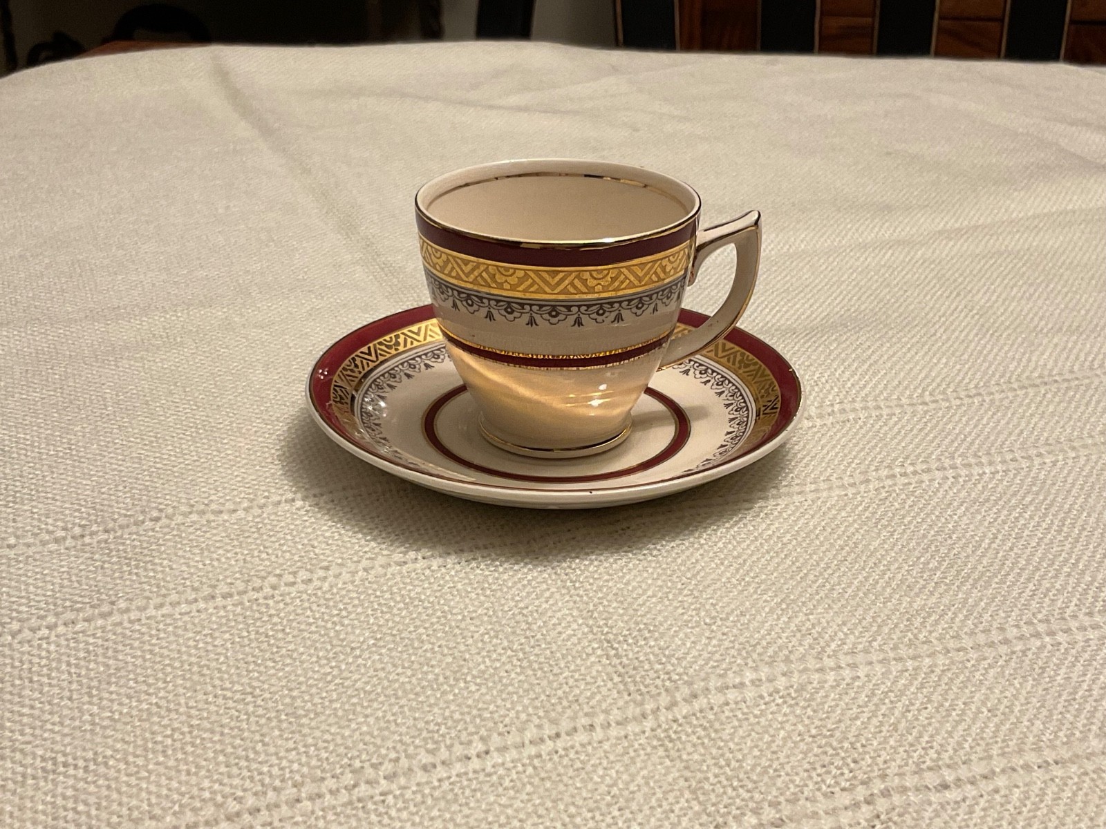 VTG Myott Staffordshire "The Crowning" Demitasse Cup and Saucer