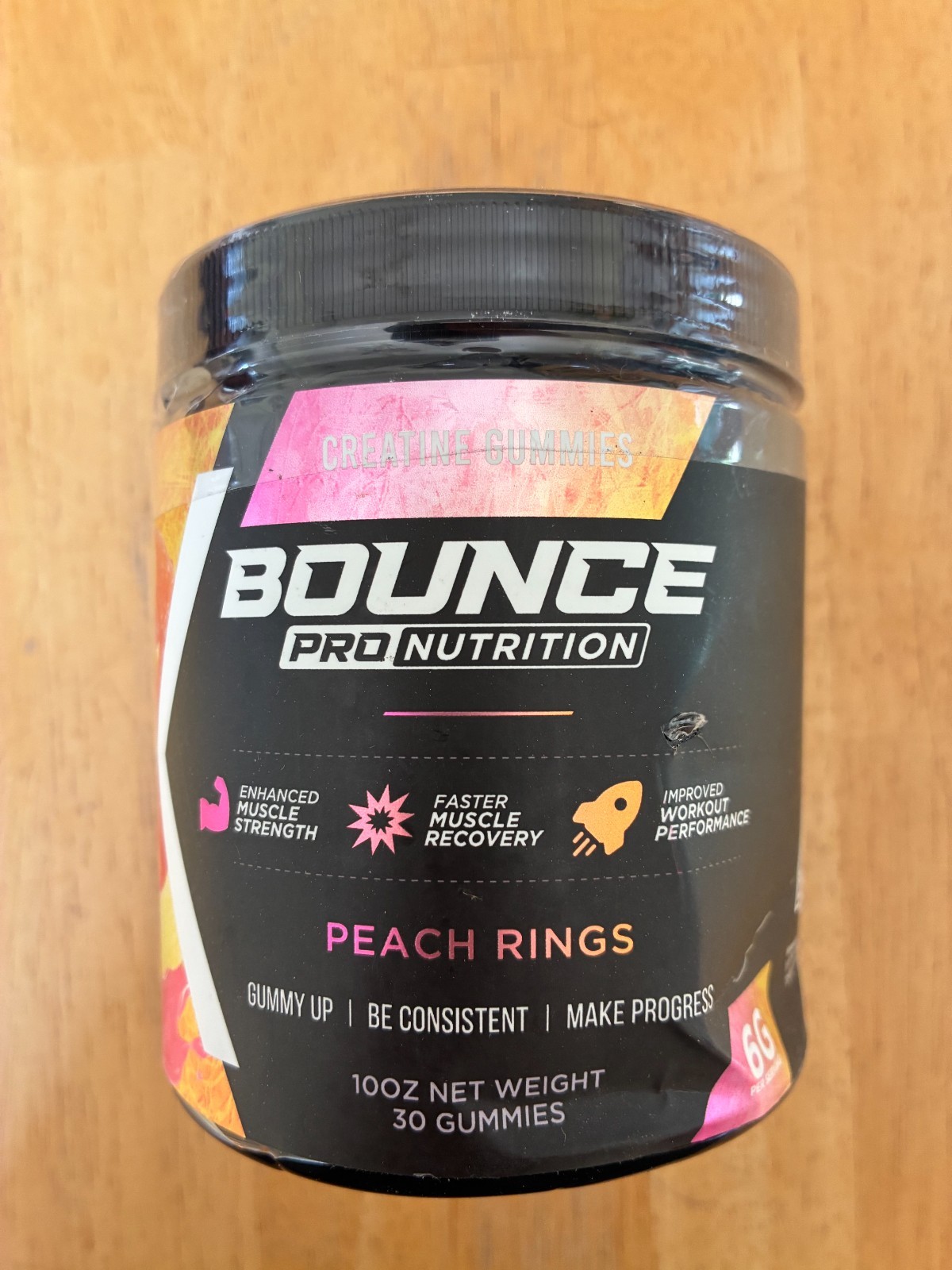 Bounce Pro Nutrition Creatine Gummies 6000mg - Peach Rings