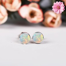 100% Original Fire Opal Round Gemstone 925 St...