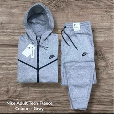 NWT Adult Nike Tech Sweatsuit - GREY - 2XL