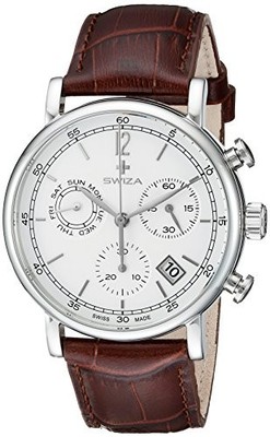 SWIZA Alza quartz movement, Chronoswiss quality, stainless steel, leather...