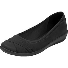 Easy Spirit Womens Acasia 3 Black Ballet Flats SIZE 6.5M NEW IN BOX SHOES