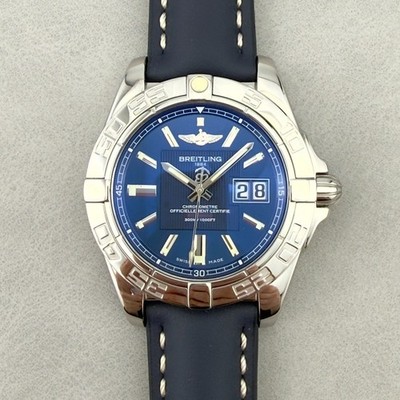 Breitling Galactic 41 Ref. A49350 Automatik Herrenuhr Stahl Box & Papiere Full