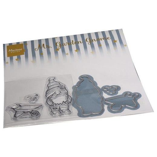 Marianne Design Clear Stamps & Cutting Dies - Mr Garden Gnome CS1125