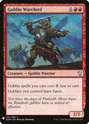 Goblin Warchief (DOM) - 130/269 - NM - The List Reprints