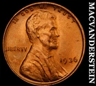 1936 Lincoln Wheat Cent- Choice Gem Brilliant Uncirculated Luster #i8753
