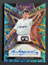 Emilio Butragueno 2025-26 Panini Select La Liga Stars Peacock Prizm Auto #ST-EB