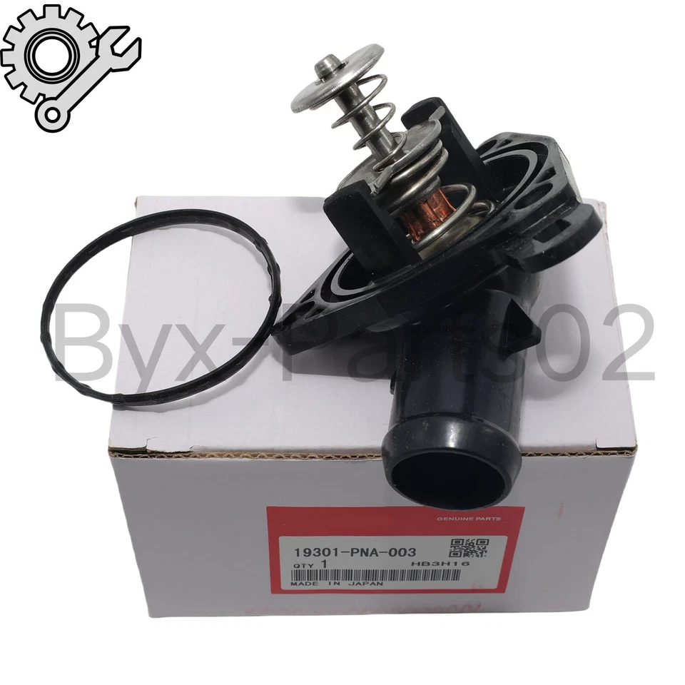 NEW OEM 19301-PNA-003 Engine Coolant Thermostat & Gasket For Honda Civic CR-V Foto 3 de 4