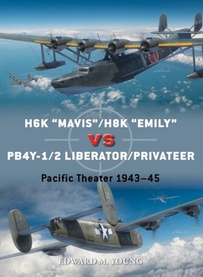 H6K  Mavis /H8K  Emily  vs PB4Y-1/2 Liberator/Privateer by Edward M. Young
