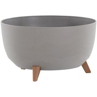 Pflanzgefäß Blumentopf Pflanztopf Blumengefäß Topf KüBel Oslo Grau 47X26,5 Cm