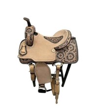 Western Barrel Racing Leather Handmade Horse Saddle Racer Equestrian Trail Tack