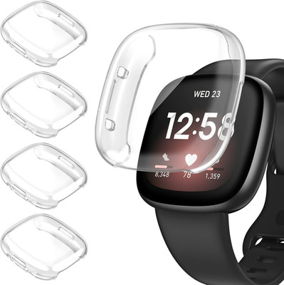 [4Stück] Kamita Schutzhülle Kompatibel Mit Fitbit Versa 4/Sense 2 Hülle, Weiche