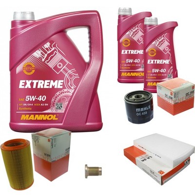 MAHLE Inspektionspaket 7L MANNOL 5W-40 Extreme für Alfa Romeo 156 Sportwagon