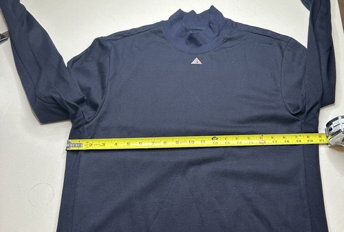 New Bulwark FR Fire Resistant Mock Turtleneck Size M SS Blue - Picture 4 of 6