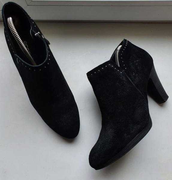 Women Ecco Ankle Boots Black Suede 40