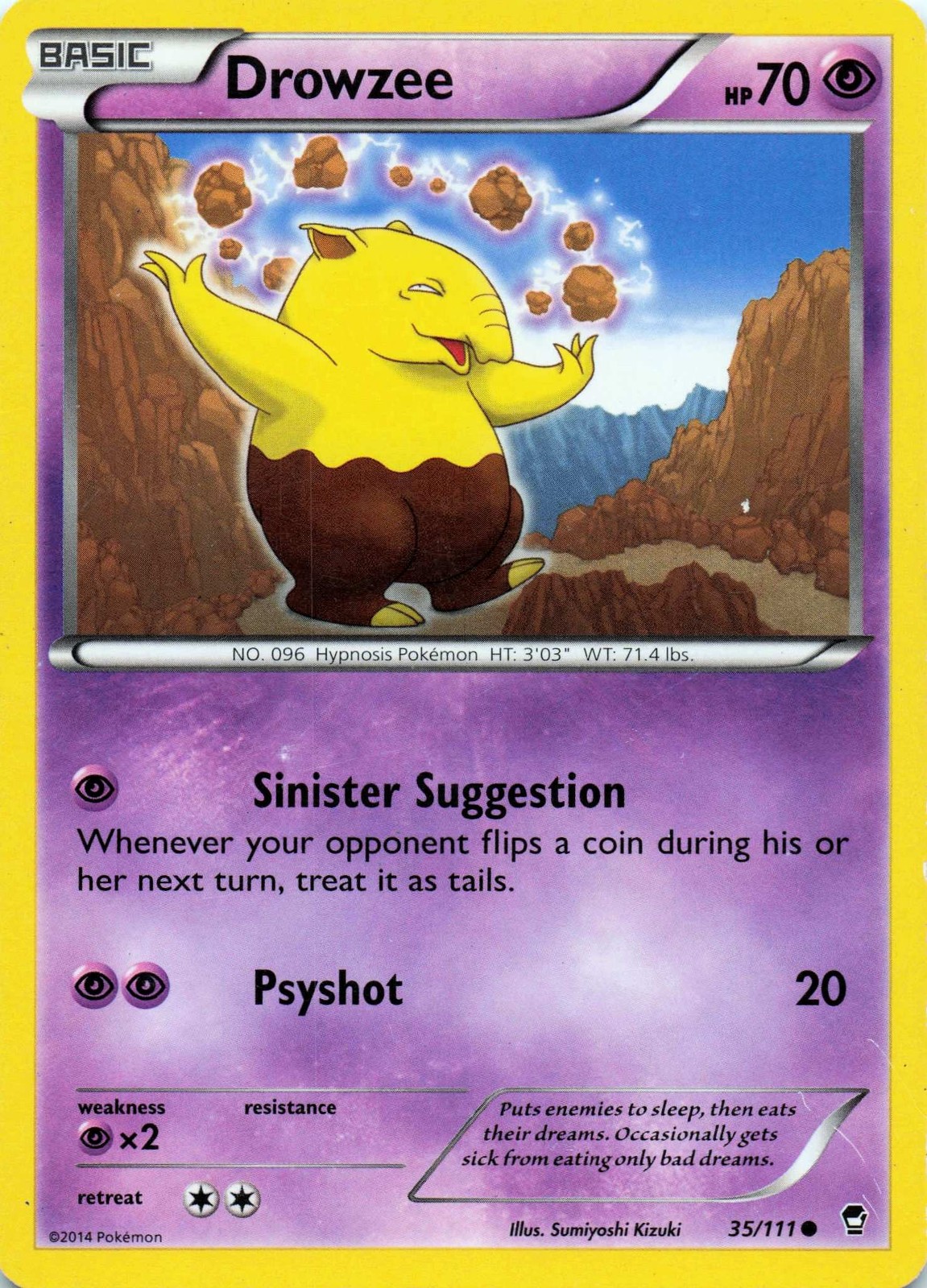 Drowzee 35/111 XY - Furious Fists Common - LP