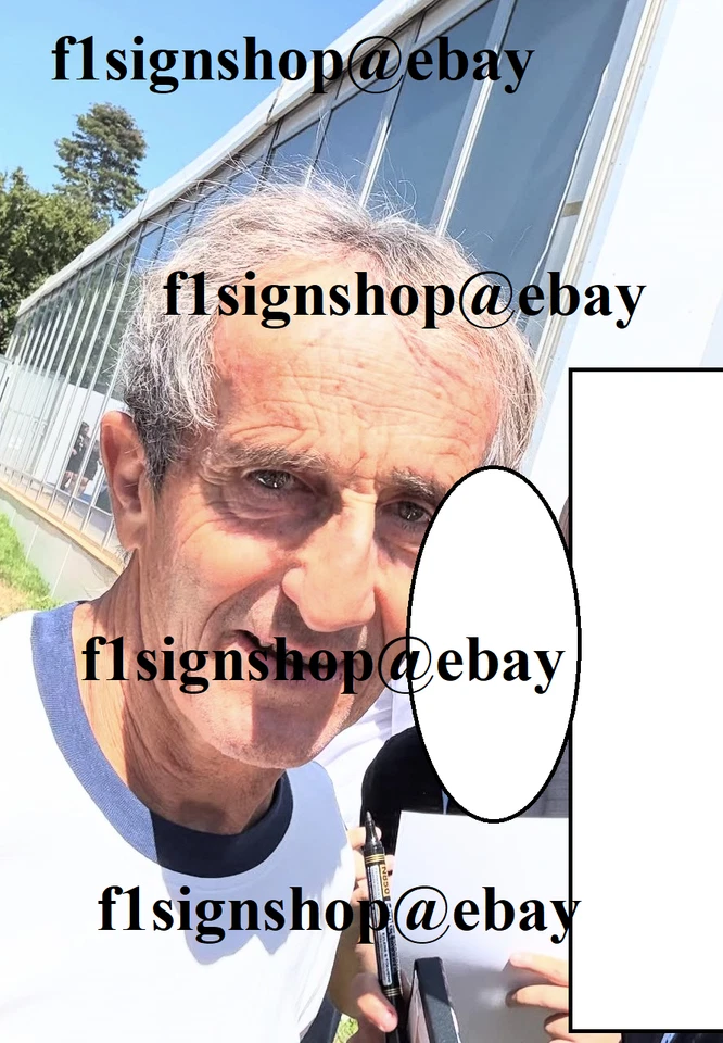 Alain Prost  signed photo. Ferrari 1990. COA. - Image 2 of 2