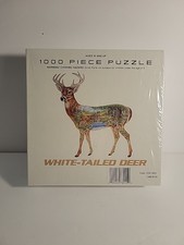 White-Tailed Deer 1000 Piece Jigsaw Puzzle New Sealed Wildlife Nature Scene