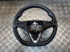 21-24 VAUXHALL MOKKA MK2 MULTIFUNCTION FLAT BOTTOM LEATHER STEERING WHEEL