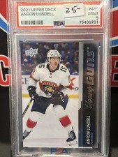 2021-22 UD Anton Lundell Young Guns PSA 9 RC - Florida Panthers  #489
