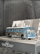 Autobús Rapido Fishbowl autobús suburbano servicio público-NJ escala 1/87 Hoboken/NY luces