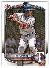 Pablo Guerrero 2025 Bowman Baseball #BP-144 Texas Rangers Prospects