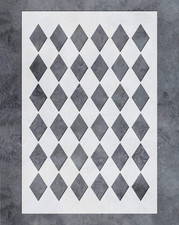 GSS Designs Large Diamonds Stencil 16X24 Inch for Painting on Wall, Furniture,