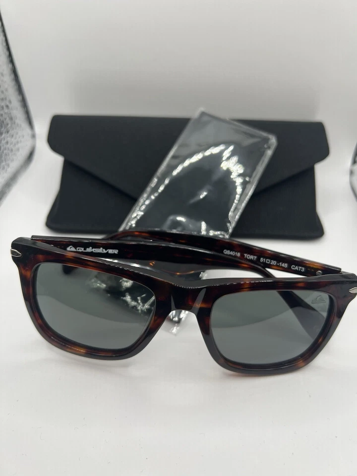 Nuevas gafas de sol Quicksilver para hombre QS4018 Tort polarizadas gris estuche de lentes incluido Foto 2 de 4