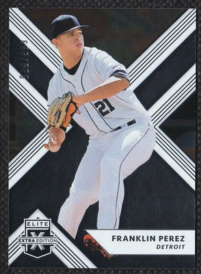 2018 Panini Elite Extra Edition /999 Franklin Perez #8 Detroit Tigers Rookie RC
